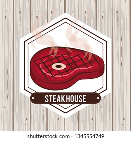 Steakhouse bbq poster