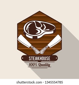 Steakhouse bbq poster