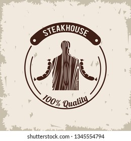 Steakhouse bbq poster
