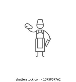 Steakhouse, chef, restaurant icon. Element of restaurant icon. Thin line icon for website design and development, app development. Premium icon