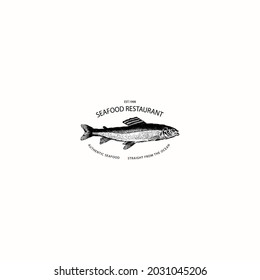 logotipo de la casa de vapor vectorial retro vintage dibujado a mano