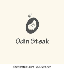 Letra vectorial del logotipo del Steack O inicial