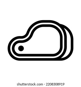steaks line icon illustration vector graphic