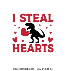 I Steal Heart Typography T-Shirt Design Vector, Valentine gift, Valetines Day Typography Shirt, Valentine’s Day Digital Design, Happy valentines day
