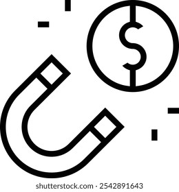 steal icon. Thin linear style design isolated on white background