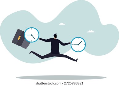 Robar tiempo, productividad o problemas de postergación, eficiencia laboral para terminar en plazo, sobre un hombre y su vida.