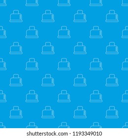 Steal toaster pattern vector seamless blue repeat for any use
