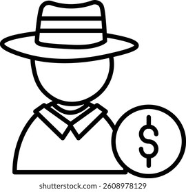 Steal Vector Line Icon Design