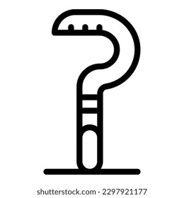 Robando el vector de contorno de icono de la barra de colaboraciones. Herramienta de robo. Barra de palanca