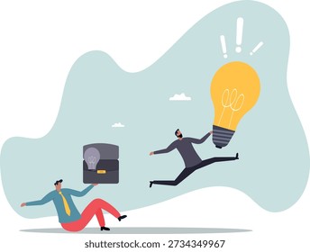 Stealing idea or plagiarism, piracy on intellectual property or infringement .about a man and his life.