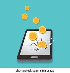 Stealing Money from Smart Phone ,  expensive payment of communications service 