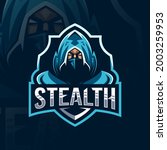 Stealth mascot logo template design