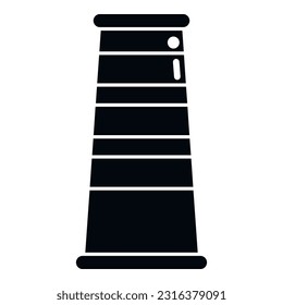 Dampfschornstein Symbol einfache Vektorgrafik. Rauchfabrik. Heisskraut