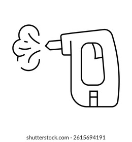 steam cleaner home accessory line icon vector. steam cleaner home accessory sign. isolated contour symbol black illustration