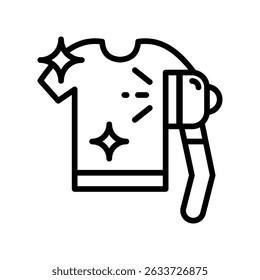 Steam Cleaning Vector outline icon. Eps 10 file