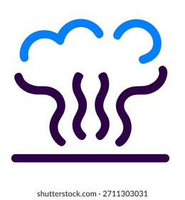Ícone de copo de vapor. Ilustração vetorial linear de copo de vapor isolado em fundo branco.