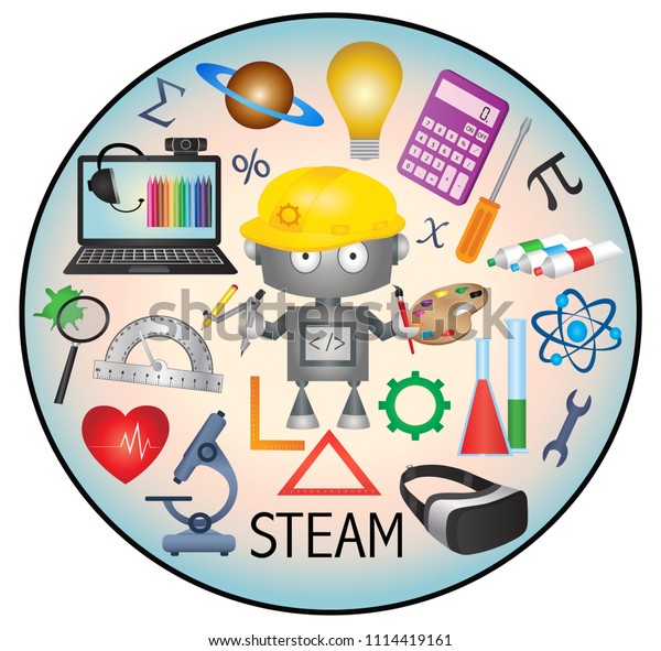 Steam Education Web Icon のベクター画像素材 ロイヤリティフリー 1114419161