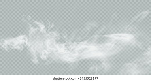 Steam effect special effect. Vector texture of steam, fog, cloud, smoke.	
