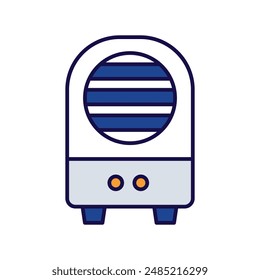 icono de ventilador de vapor con fondo blanco Vector ilustración de stock