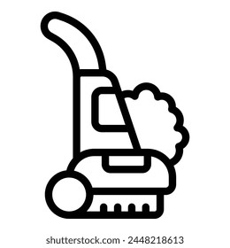 Steam floor cleaner icon outline vector. Hard surface scrubber. Indoor cleaning professional equipment