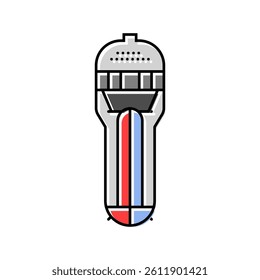 steam generation nuclear energy color icon vector. steam generation nuclear energy sign. isolated symbol illustration