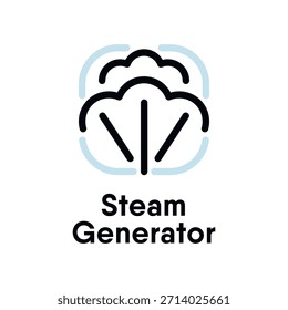 Steam Generator vector information sign