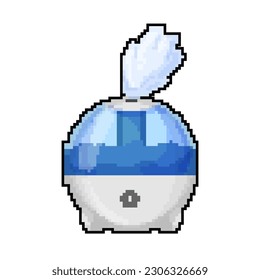 steam humidifier air game pixel art retro vector. bit steam humidifier air. old vintage illustration