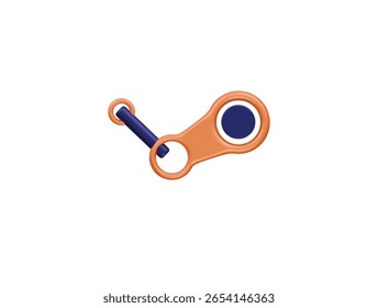 Dampf-Symbol 3D-Illustration rendern