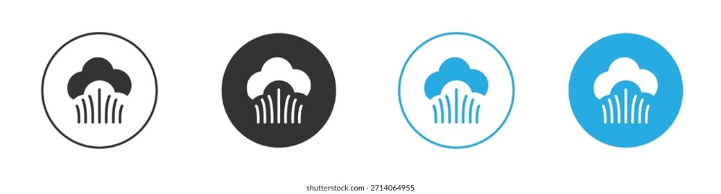 Steam icon. Graphic icon design template