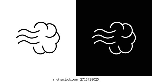 Steam icon, outline vector sign, logo design download
