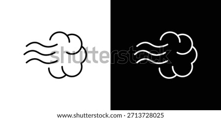 Steam icon, outline vector sign, logo design download