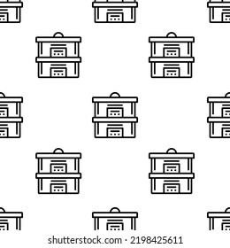 steam icon pattern. Seamless steam pattern on white background.