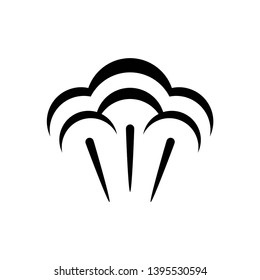 steam icon symbol vector. on white background