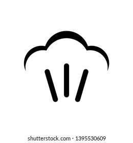 steam icon symbol vector. on white background