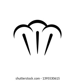 steam icon symbol vector. on white background