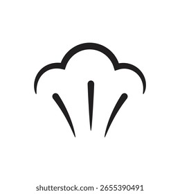 Steam icon symbol vector on white background template