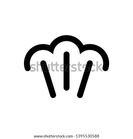 steam icon symbol vector. on white background