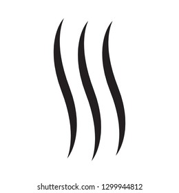 Steam icon vector isolated on white background. Steam icon for design template, smell sign, wave logo and smoke symbol. Creative abstract concept, vector illustration