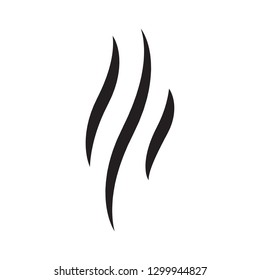 Steam icon vector isolated on white background. Steam icon for design template, smell sign, wave logo and smoke symbol. Creative abstract concept, vector illustration