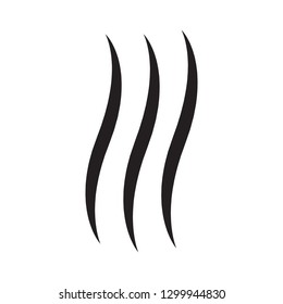 Steam icon vector isolated on white background. Steam icon for design template, smell sign, wave logo and smoke symbol. Creative abstract concept, vector illustration