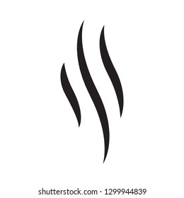 Steam icon vector isolated on white background. Steam icon for design template, smell sign, wave logo and smoke symbol. Creative abstract concept, vector illustration