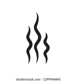Steam icon vector isolated on white background. Steam icon for design template, smell sign, wave logo and smoke symbol. Creative abstract concept, vector illustration