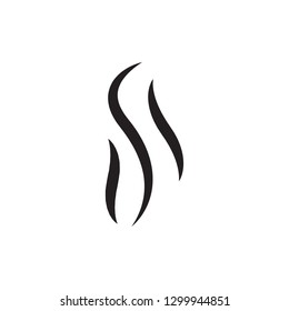 Steam icon vector isolated on white background. Steam icon for design template, smell sign, wave logo and smoke symbol. Creative abstract concept, vector illustration