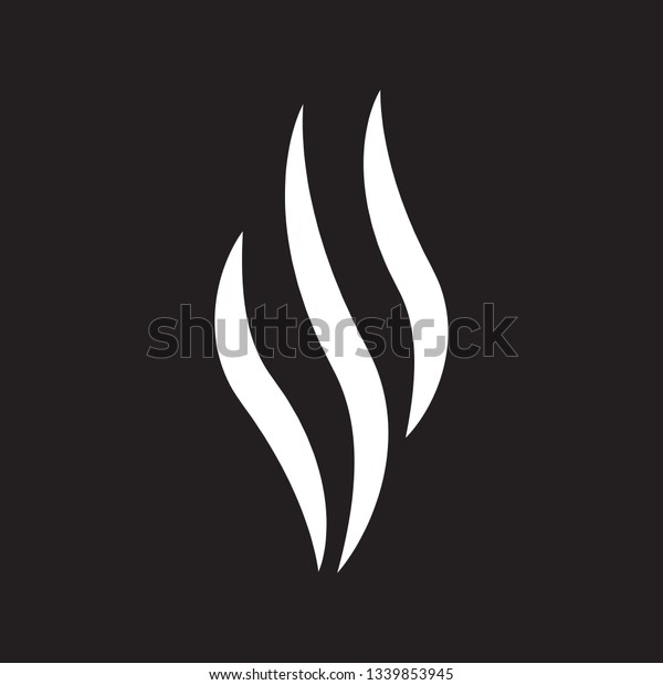 steam icon vector isolated on black stock vector royalty free 1339853945