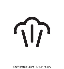 Steam icon. vector on white background
