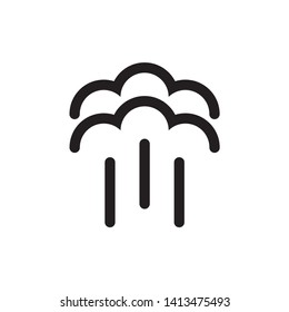 Steam icon. vector on white background