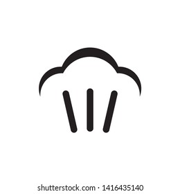 Steam icon. vector on white background