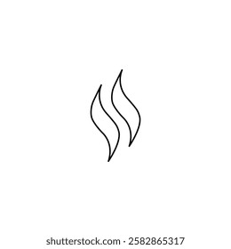 Steam icon. vector on white background