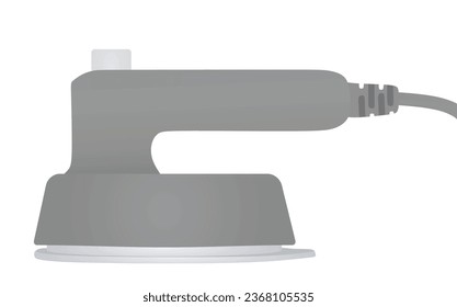 Hierro de vapor - horizontal. ilustración vectorial