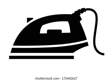 Steam iron icon